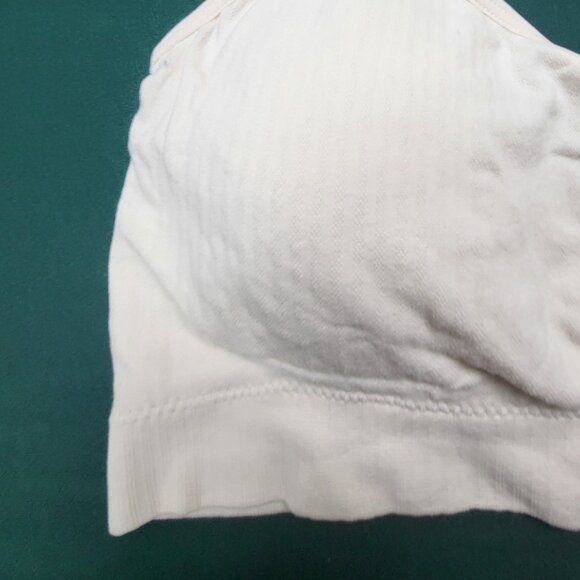 NWOT Set of three Danskin brand bralettes in cream, tan, and stone EUC size L - Picture 2 of 16